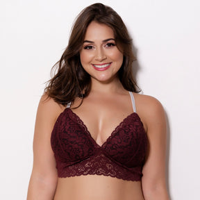 Sutiã Rendado Nadador Plus Size