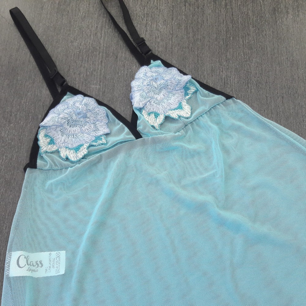 Camisola de Tule com Bordado