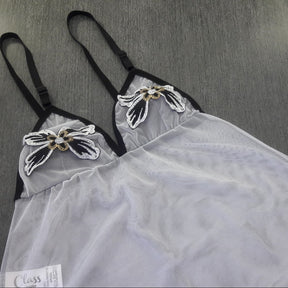 Camisola de Tule com Bordado